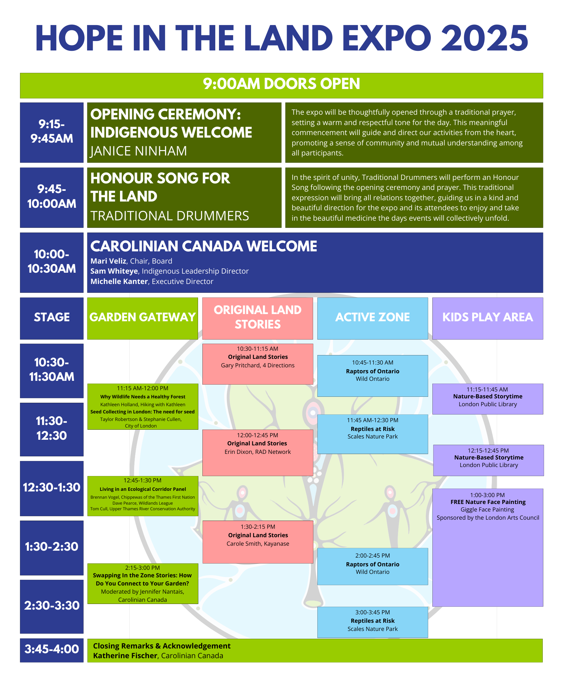 View the accessible version of the schedule through the link above