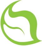 EcoSpark logo green leaf